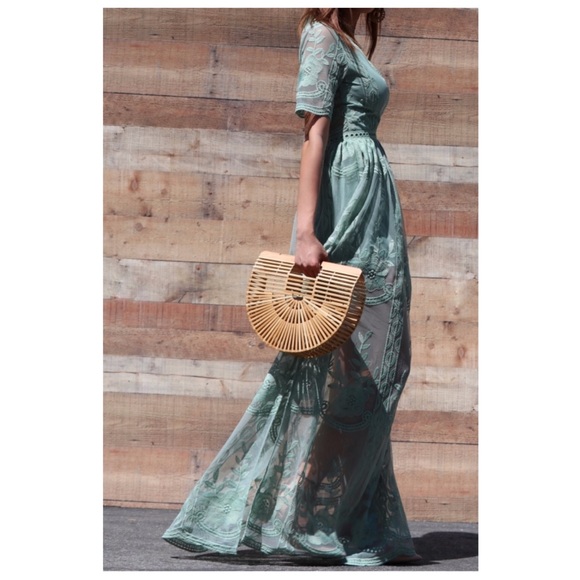 White Lace Maxi Romper Dress - Picture 5 of 7